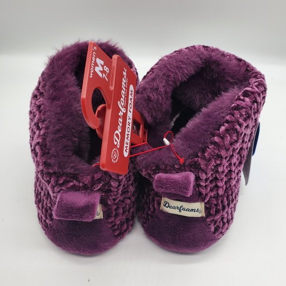 Dearfoams Women's Chenille Bootie Slipper | Medium (7-8) | NWT - Picture 3 of 5